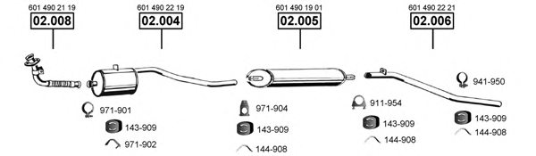 ASMET ME012970 Exhaust System